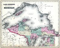 Lake Superior, Ingham County 1874 with Lansing